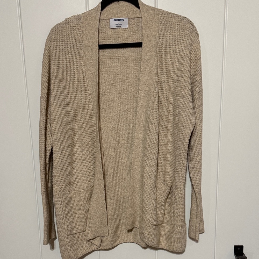 Old Navy Women's Beige Cardigan Sweater